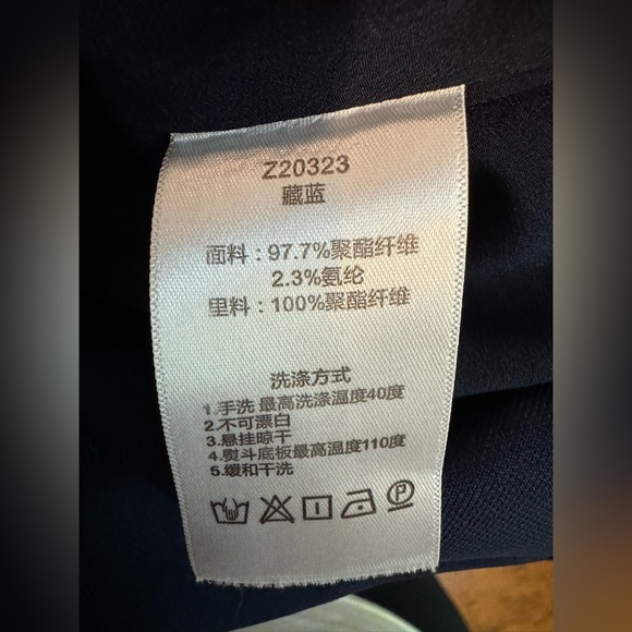 Zow Zow Shoulder Bow Mini Dress Navy Blue Small Similar To Chloé Dress Rare Find - Picture 15 of 16